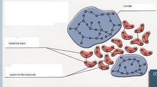 Les clusters de molécules d’eau