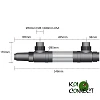 Chauffage électrique Aqua Forte 1kW - 3 kW dimensions