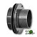 Passe paroi ABS à visser 63 mm