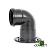 Coude 90° en PP MF 110 mm montage exemple
