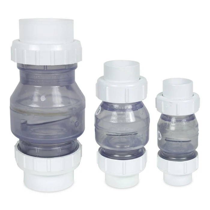 Clapet anti-retour transparent