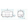 Nitto LA-200F dimensions