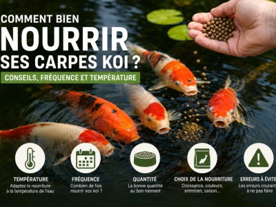 Comment bien nourrir ses carpes koi ?